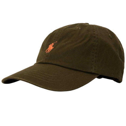 Olive - Front - Ralph Lauren Embroidered Logo Baseball Cap