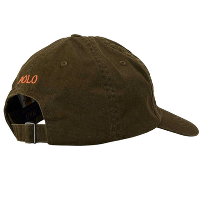 Olive - Back - Ralph Lauren Embroidered Logo Baseball Cap
