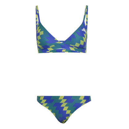 Lucid Blue - Front - Adidas Womens-Ladies Iconisea Two-Piece Swimsuit