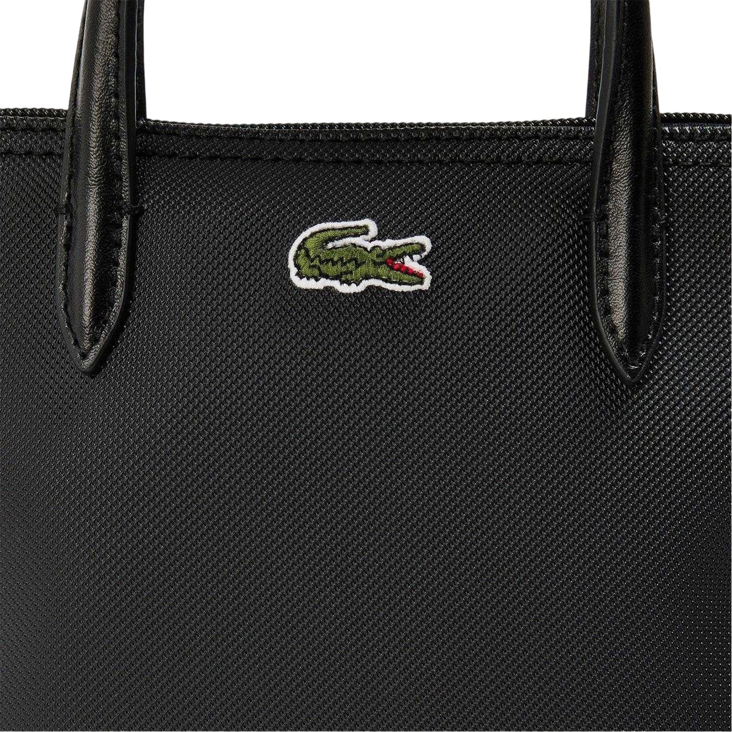 Black - Lifestyle - Lacoste Logo Canvas Crossbody Bag