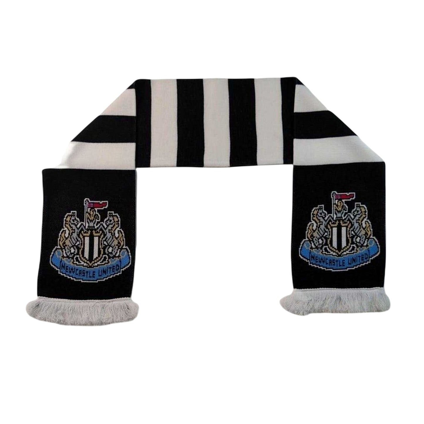 Black-White - Side - Newcastle United FC Crest Acrylic Football Scarf