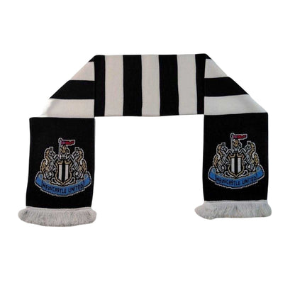Black-White - Side - Newcastle United FC Crest Acrylic Football Scarf