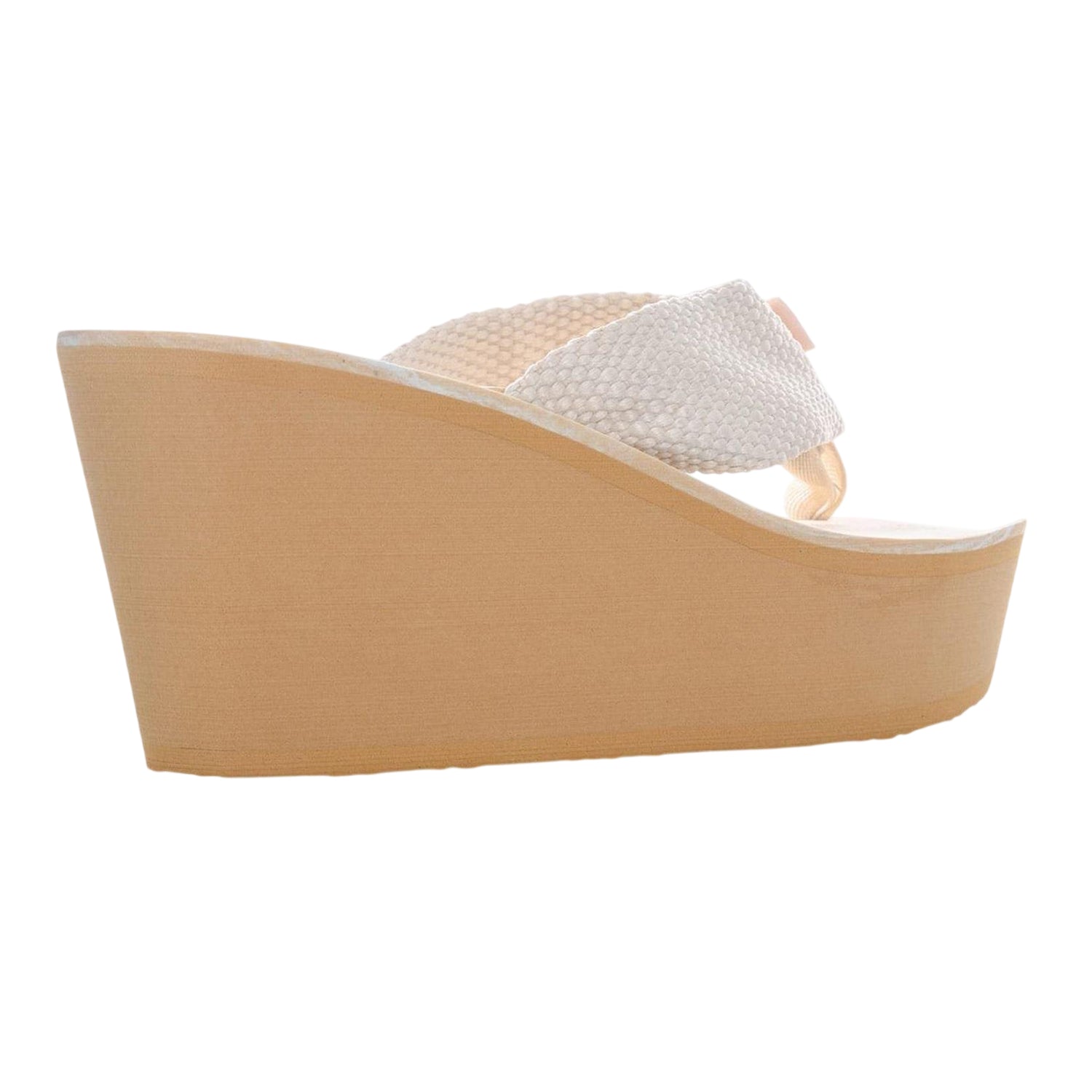 Cream - Back - Rocket Dog Womens-Ladies Diver Wedge Sandals