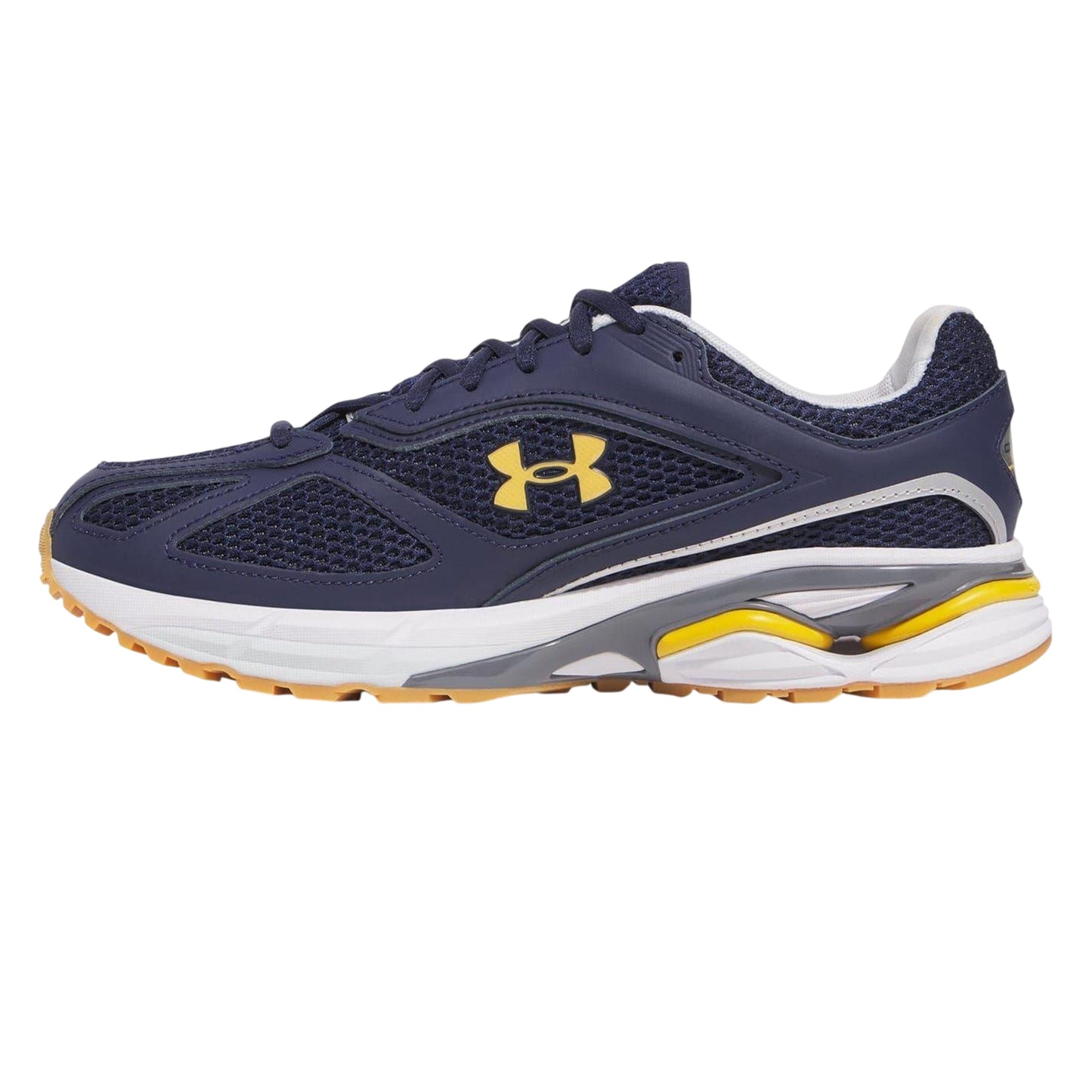 Blue - Back - Under Armour Mens HOVR Apparition Low Cut Shoes