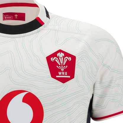 Black - Side - Macron Womens-Ladies 25-26 Wales RU Rugby Shirt