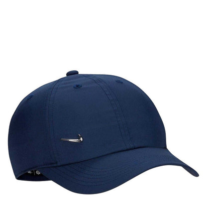 Navy - Side - Nike Childrens-Kids Swoosh Cap