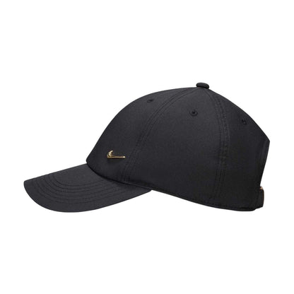 Black-Gold - Front - Nike Childrens-Kids Swoosh Cap