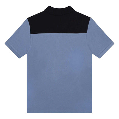 Medium Grey - Back - Boss Boys Short-Sleeved Polo Shirt