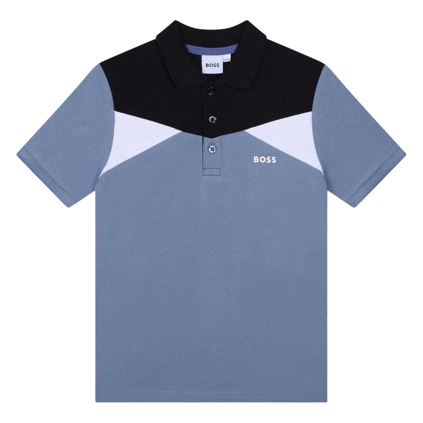 Medium Grey - Front - Boss Boys Short-Sleeved Polo Shirt
