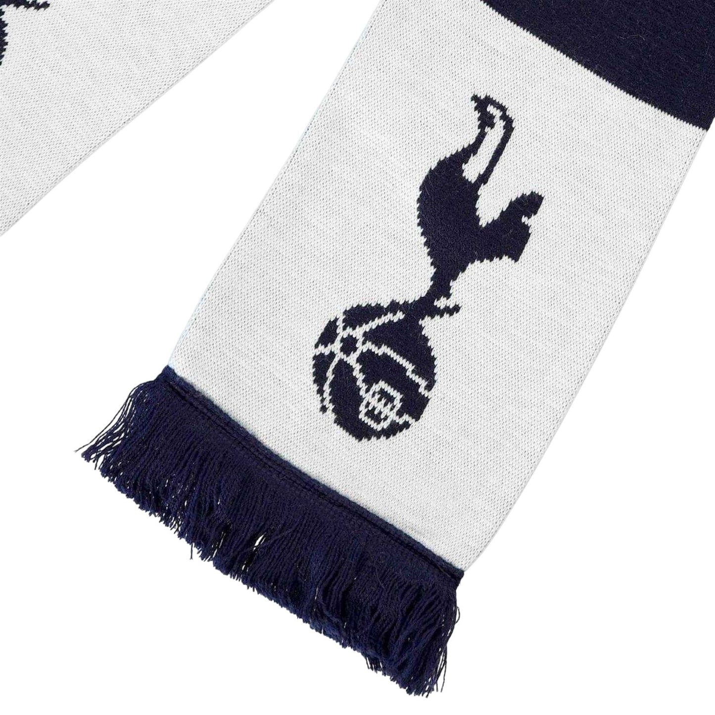 White-Navy Blue - Side - Tottenham Hotspur FC Team Crest Acrylic Scarf