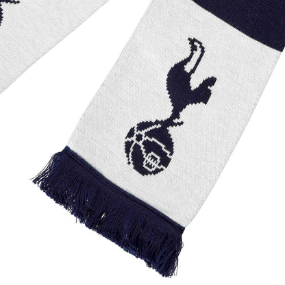 White-Navy Blue - Side - Tottenham Hotspur FC Team Crest Acrylic Scarf
