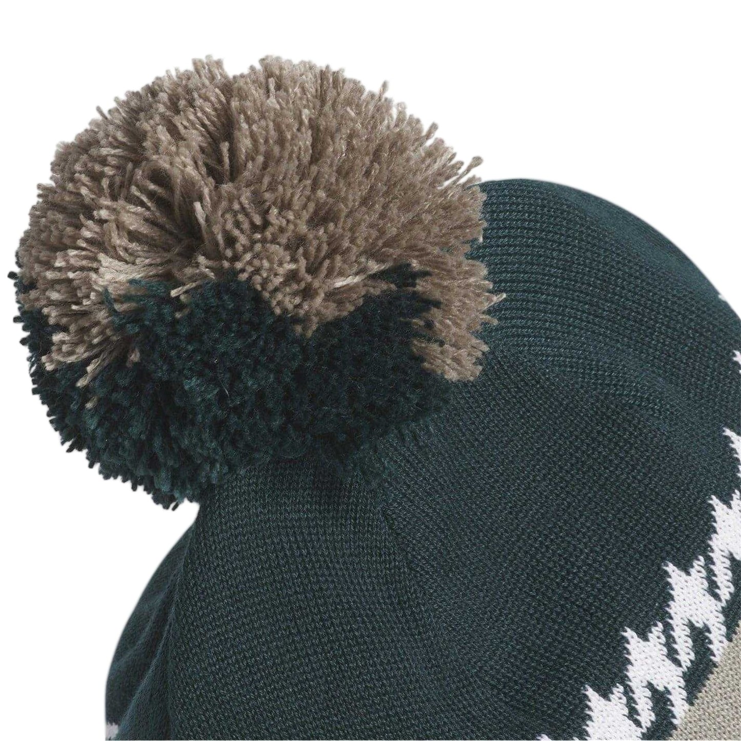 Aurora Green-Ivy - Side - Adidas Lettering Cold.Rdy Bobble Hat