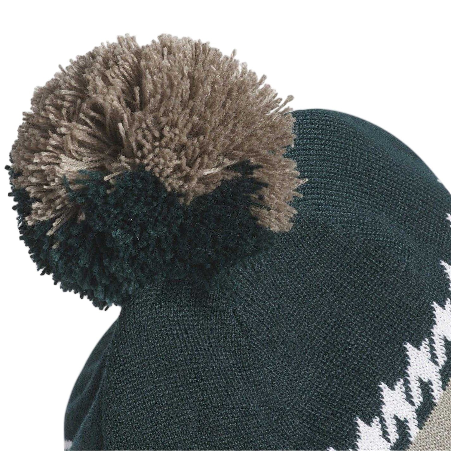 Aurora Green-Ivy - Side - Adidas Lettering Cold.Rdy Bobble Hat