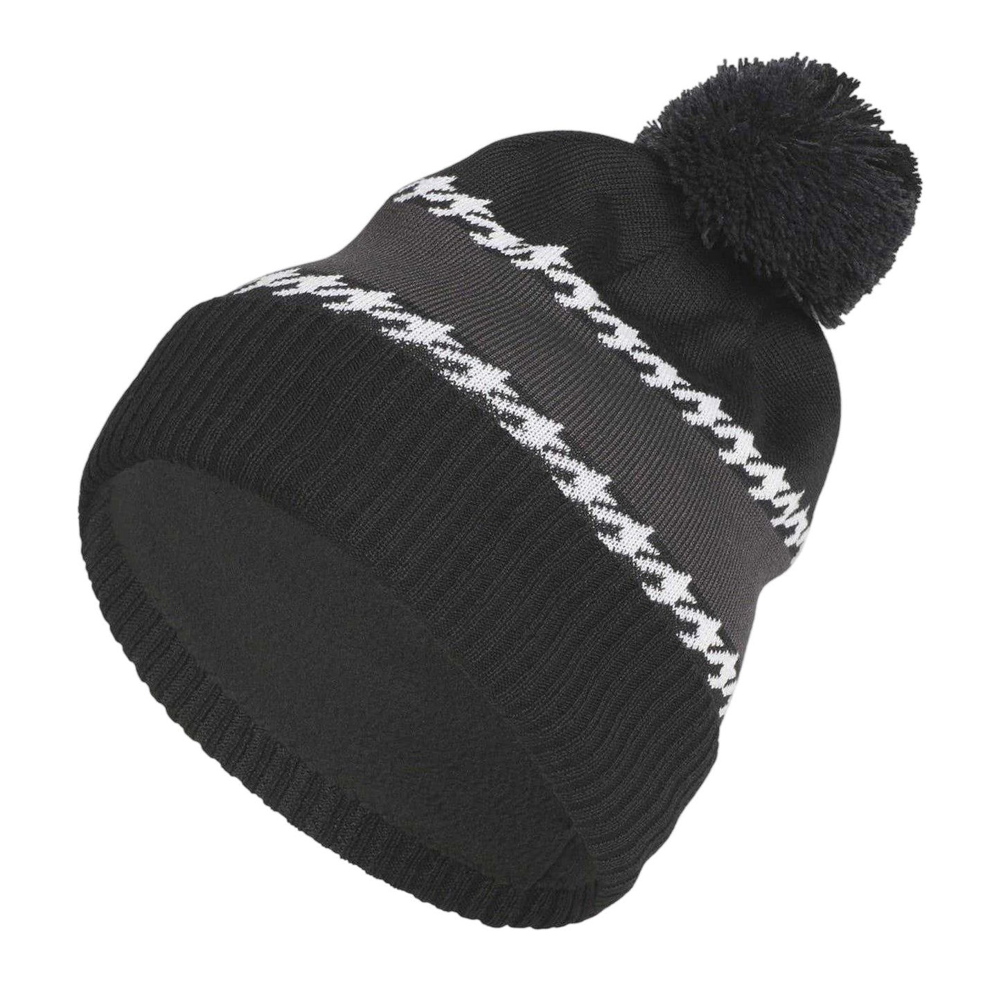 Black - Front - Adidas Lettering Cold.Rdy Bobble Hat