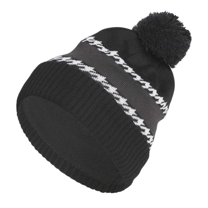 Black - Front - Adidas Lettering Cold.Rdy Bobble Hat