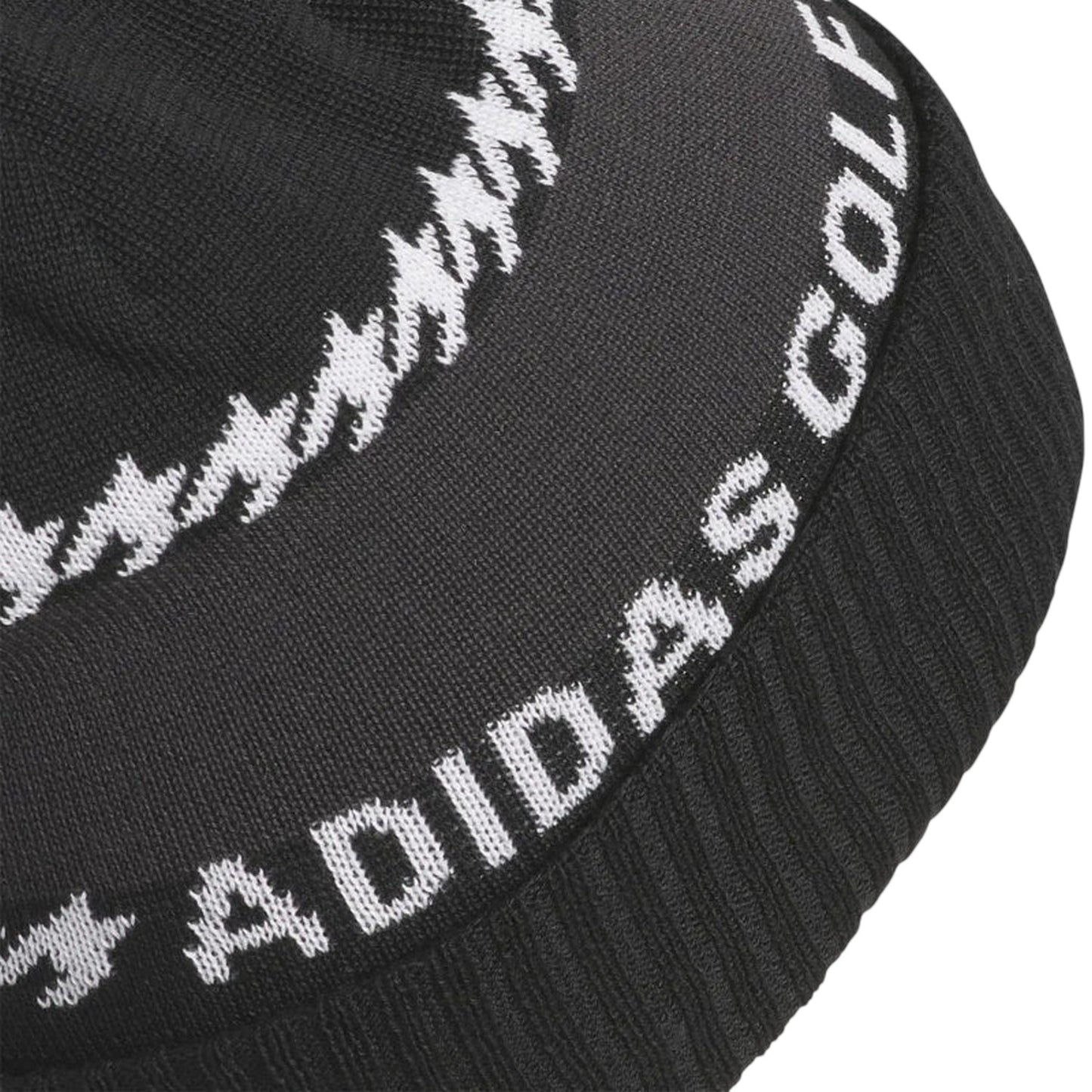 Black - Back - Adidas Lettering Cold.Rdy Bobble Hat