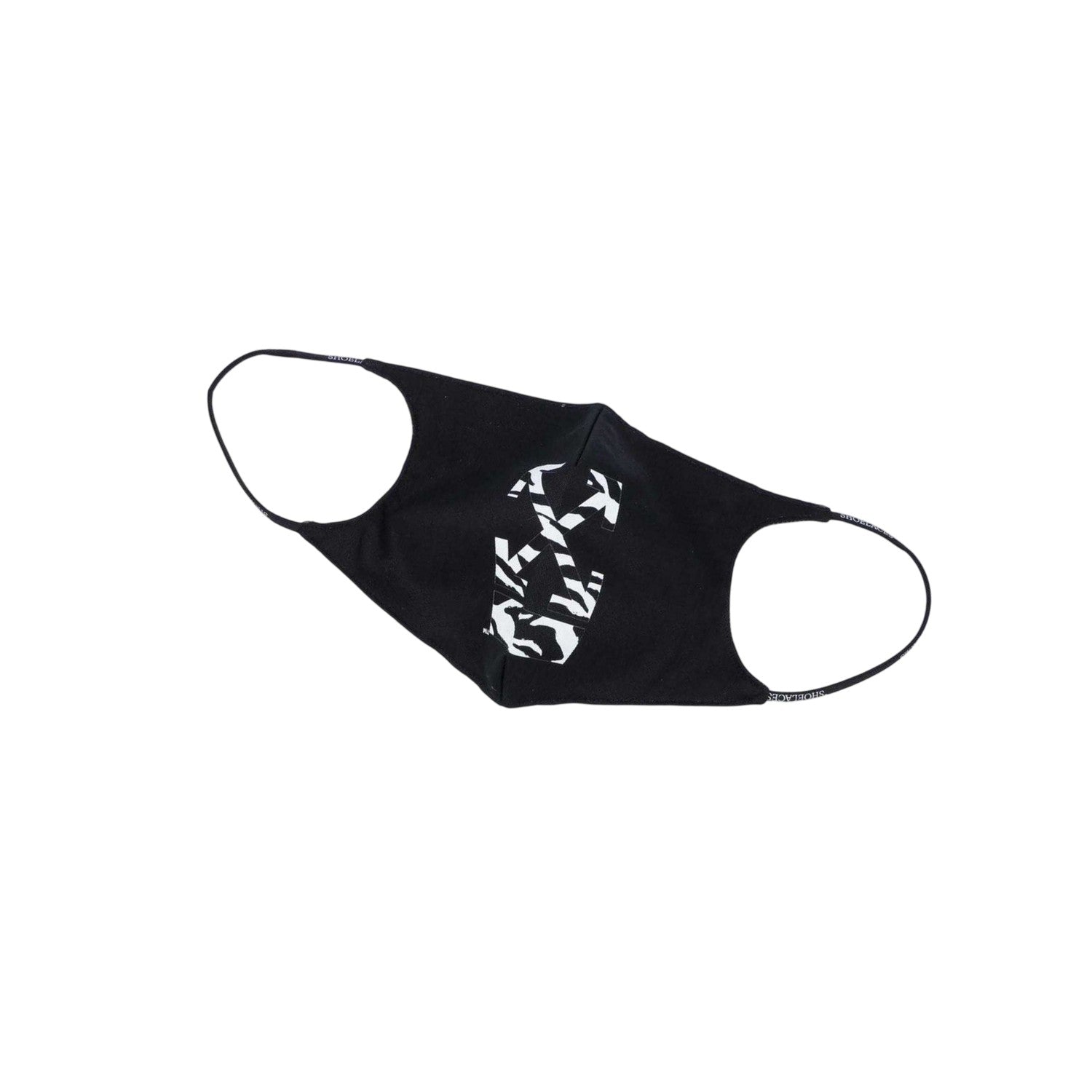 Black - Side - Off White Arrow Face Mask