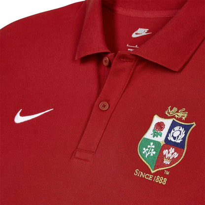 Pepper Red-White - Side - British & Irish Lions Mens Club Nike Polo Shirt