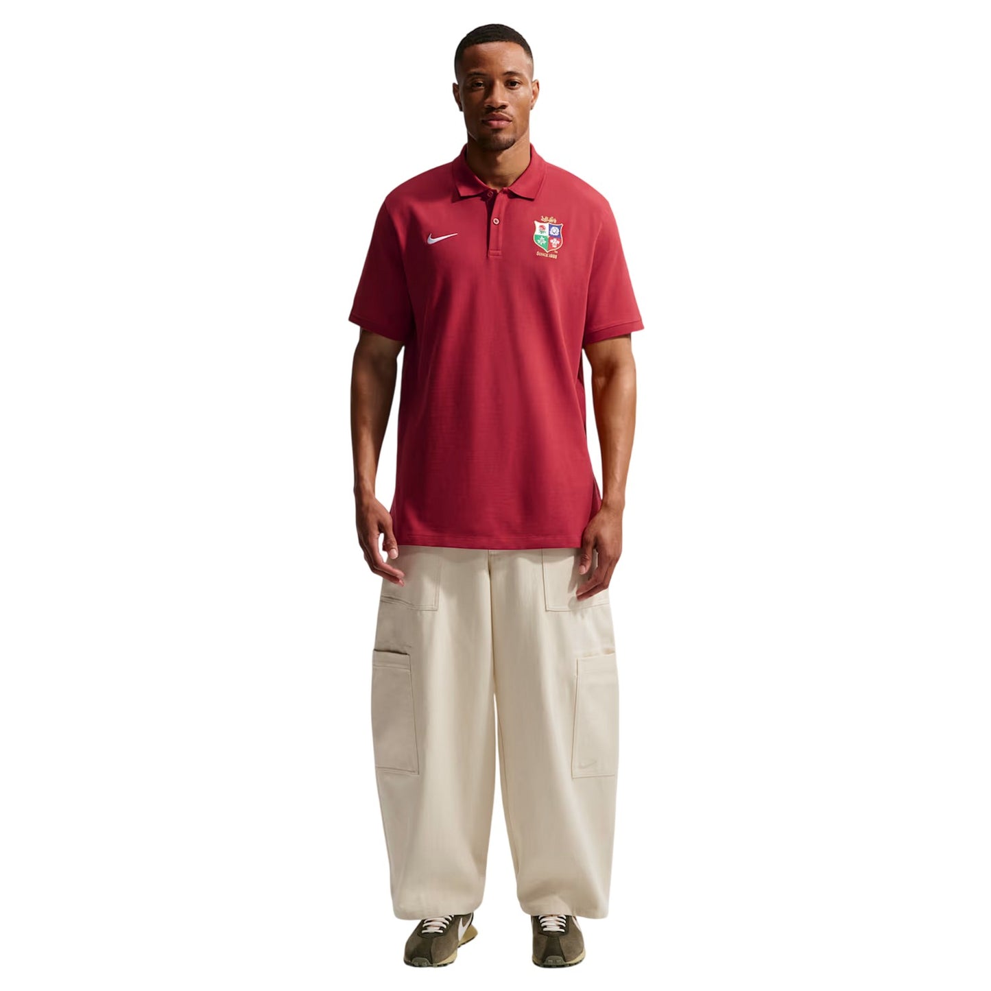Pepper Red-White - Lifestyle - British & Irish Lions Mens Club Nike Polo Shirt