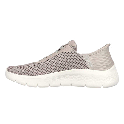 Taupe - Back - Skechers Womens-Ladies Go Walk Flex Grand Entry Slip-In Walking Shoes