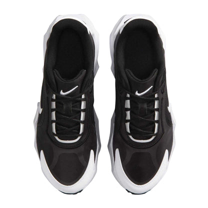 Black-White - Side - Nike Womens-Ladies Aura Edge Mesh Trainers