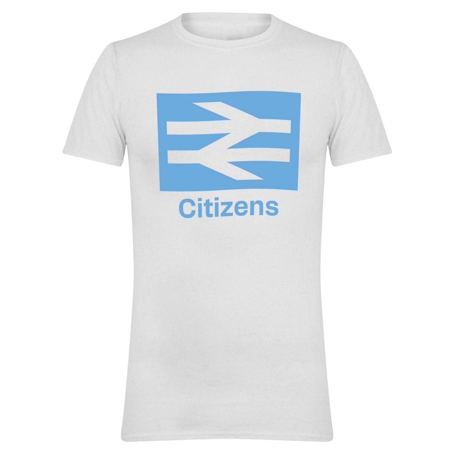 White - Front - AWD Mens Citizens Icons T-Shirt