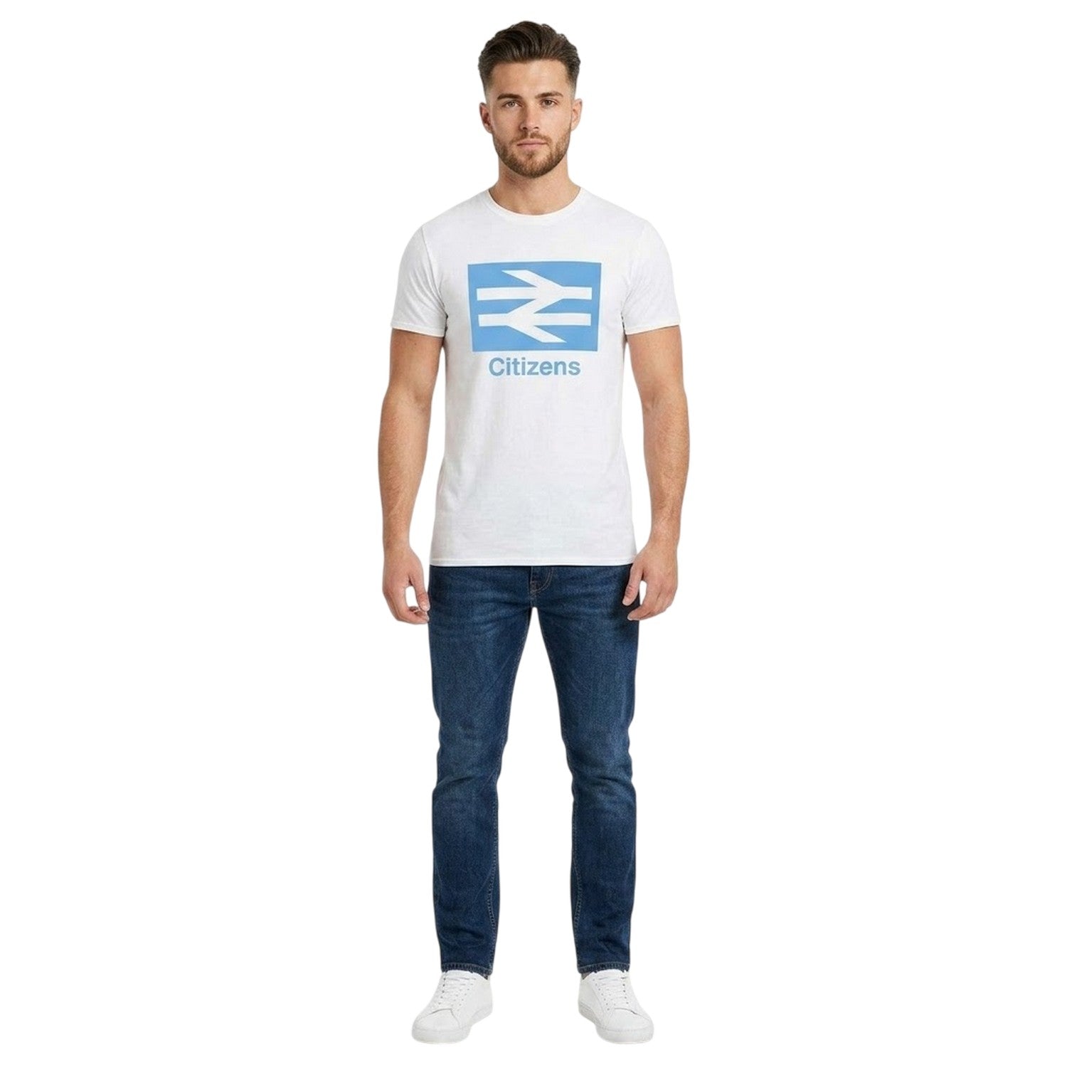 White - Lifestyle - AWD Mens Citizens Icons T-Shirt