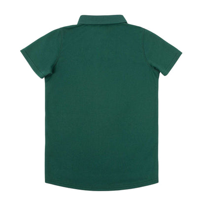 Forest Green - Back - Slazenger Boys Lightweight Polo Shirt