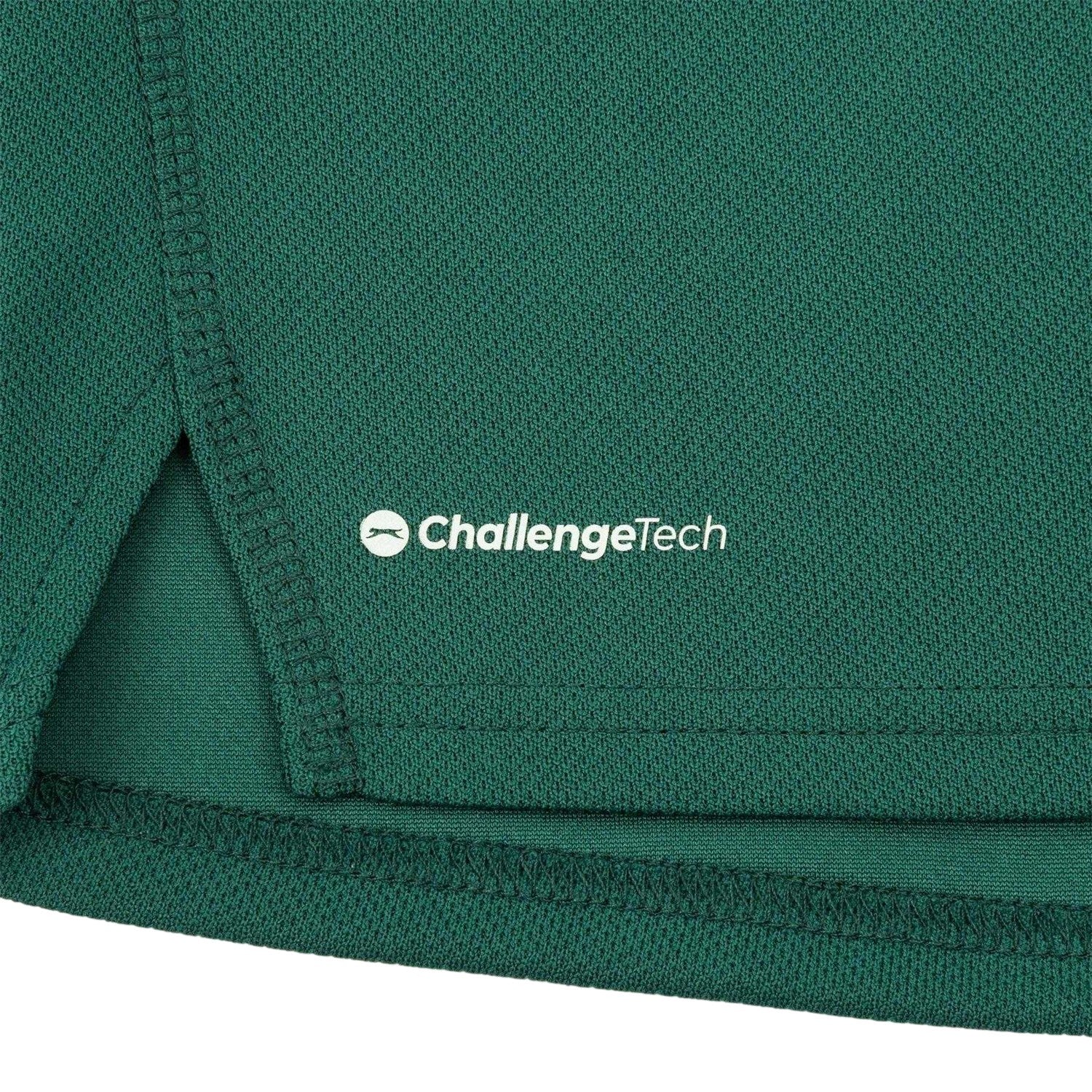 Forest Green - Side - Slazenger Boys Lightweight Polo Shirt