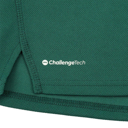 Forest Green - Side - Slazenger Boys Lightweight Polo Shirt