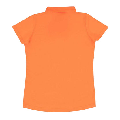 Orange - Back - Slazenger Boys Lightweight Polo Shirt
