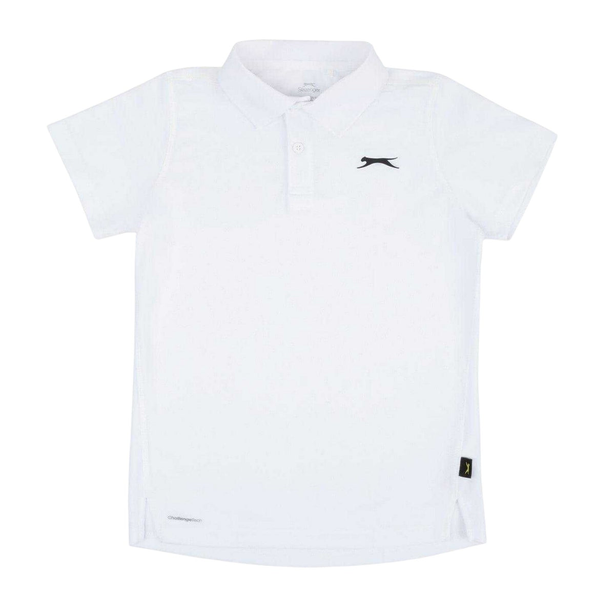 White - Front - Slazenger Boys Lightweight Polo Shirt
