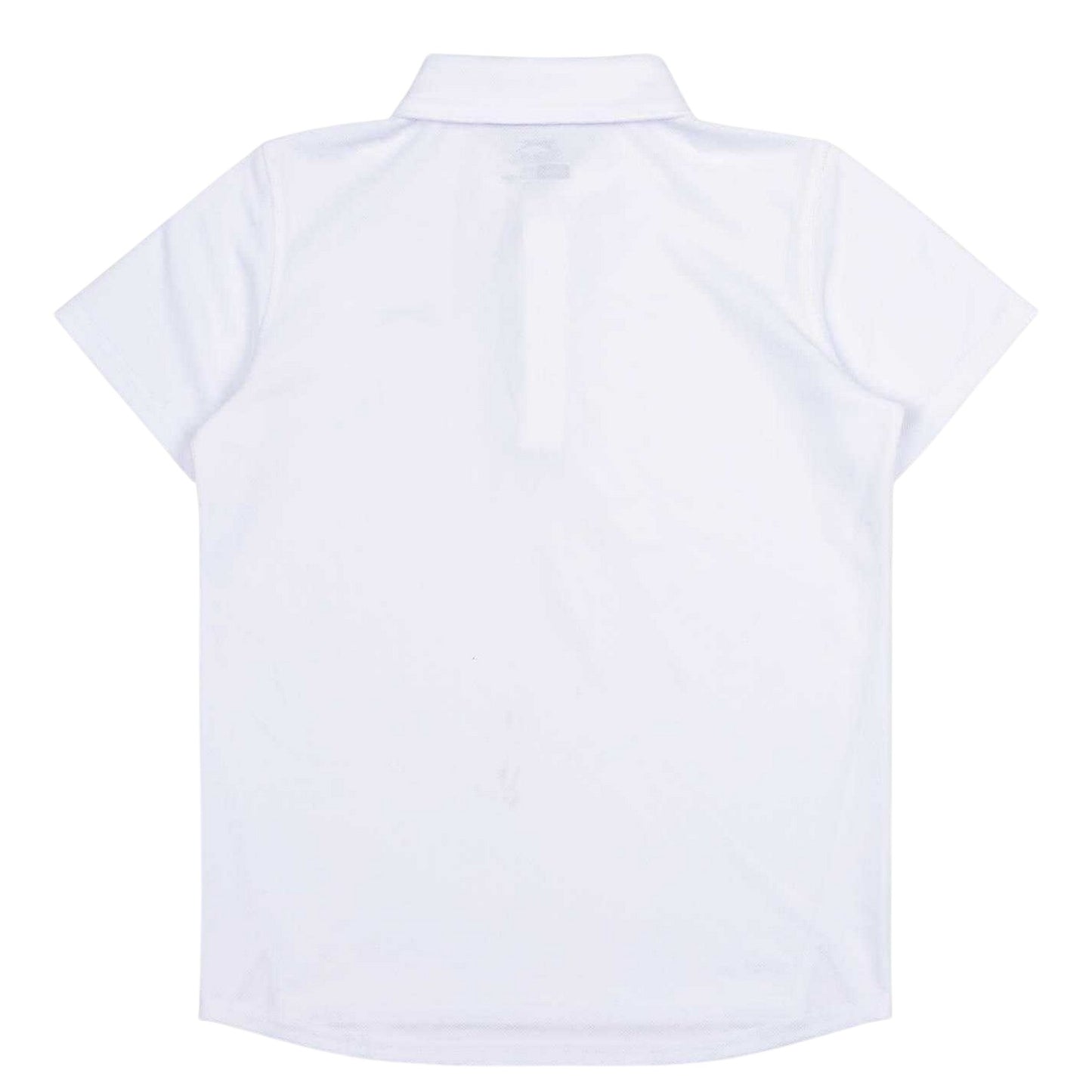 White - Back - Slazenger Boys Lightweight Polo Shirt