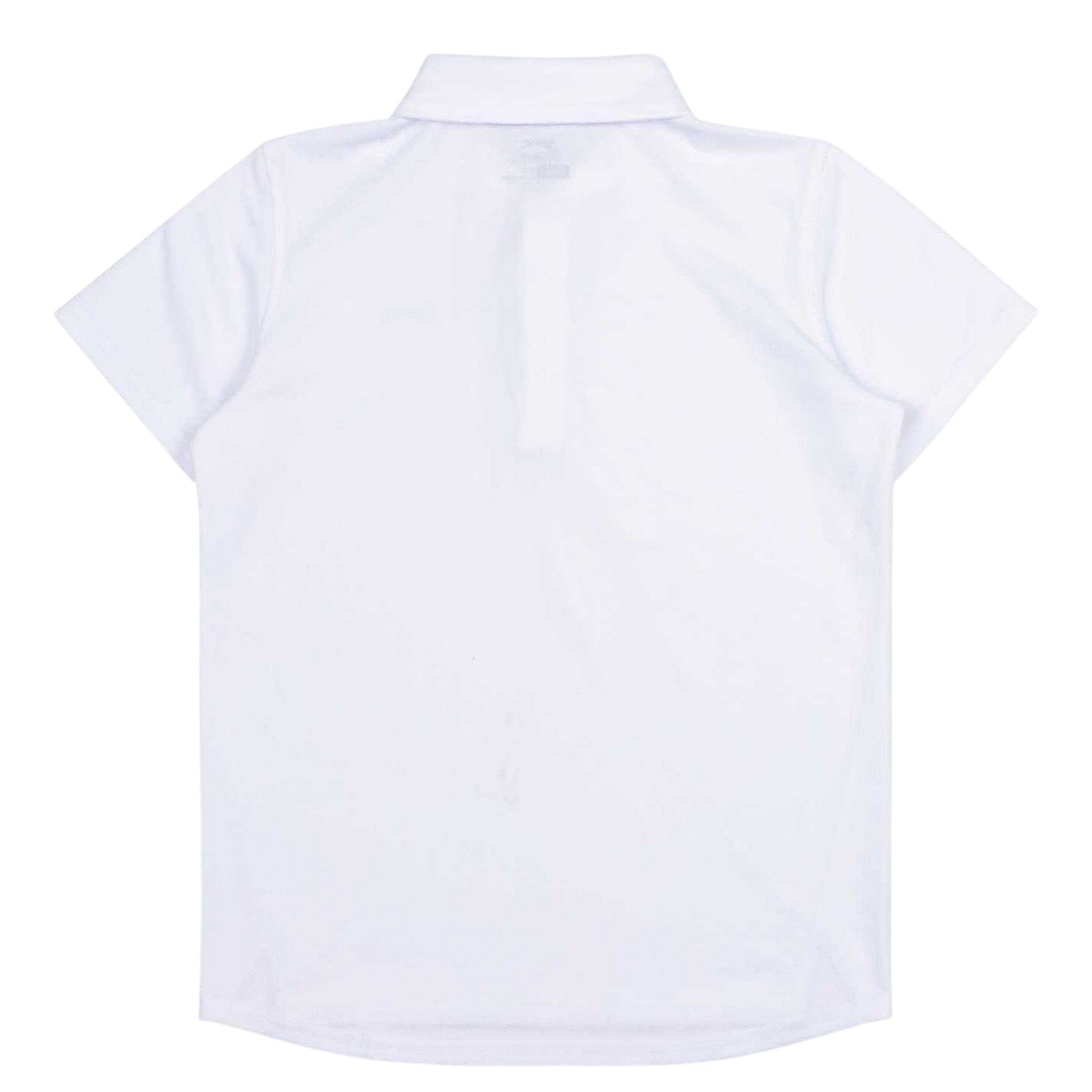 White - Back - Slazenger Boys Lightweight Polo Shirt