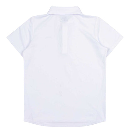 White - Back - Slazenger Boys Lightweight Polo Shirt