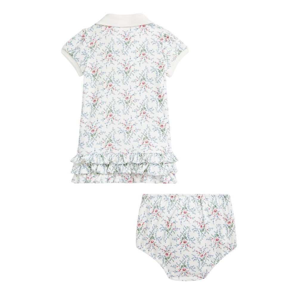 Floral Floral - Back - Ralph Lauren Baby Girls Cotton Relaxed Fit Polo Shirt Dress