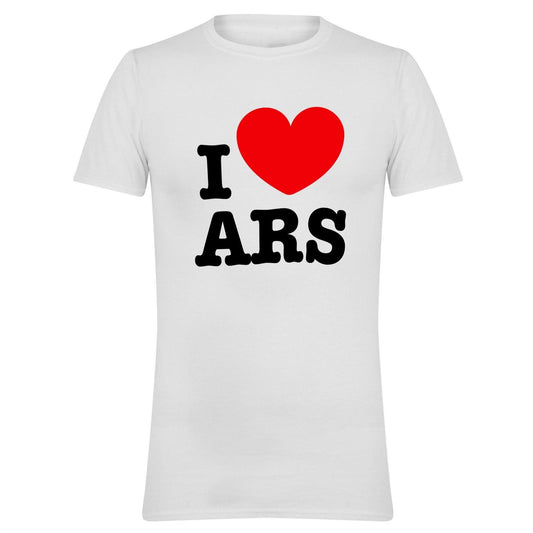 White - Front - AWD Mens I Love ARS T-Shirt