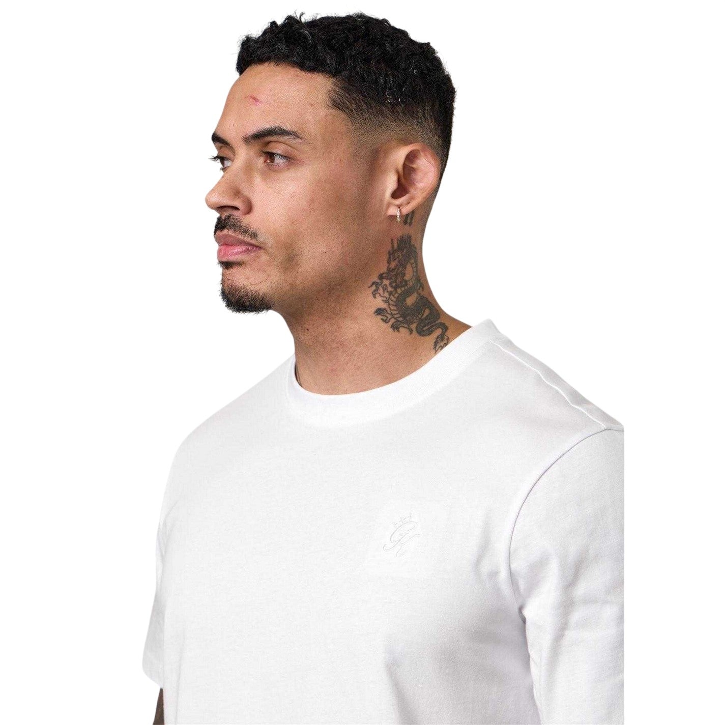 White - Side - Gym King Mens Victory T-Shirt