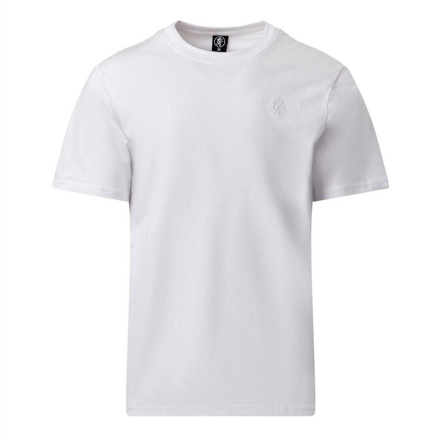 White - Front - Gym King Mens Victory T-Shirt