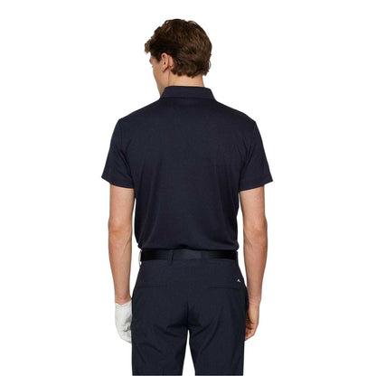 Navy - Back - J.Lindeberg Mens Bridge Bridge Regular Polo Shirt