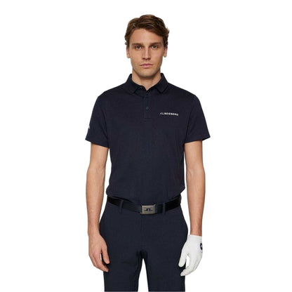 Navy - Lifestyle - J.Lindeberg Mens Bridge Bridge Regular Polo Shirt