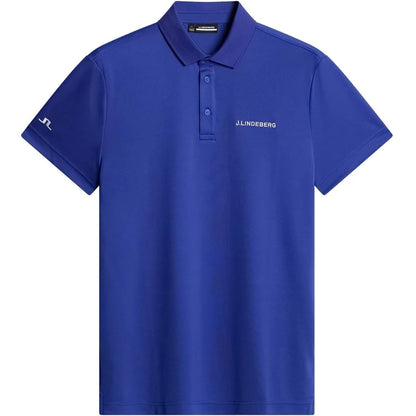 Clematis Blue - Front - J.Lindeberg Mens Bridge Bridge Regular Polo Shirt