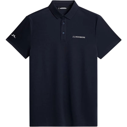 Navy - Front - J.Lindeberg Mens Bridge Bridge Regular Polo Shirt