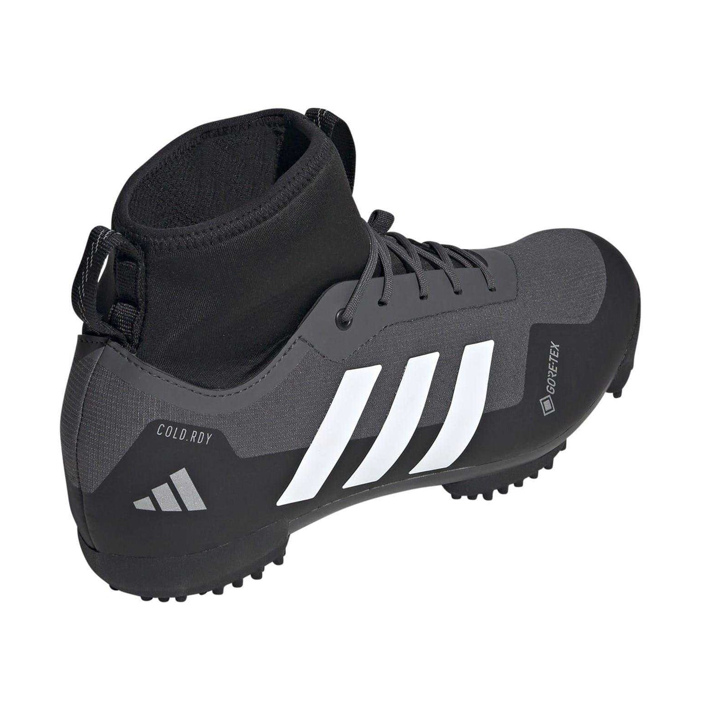 Grey - Back - Adidas Mens Gravel Cold.Rdy GORE-TEX Cycling Shoes