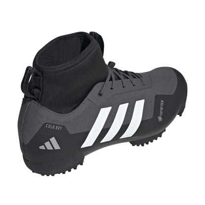 Grey - Back - Adidas Mens Gravel Cold.Rdy GORE-TEX Cycling Shoes
