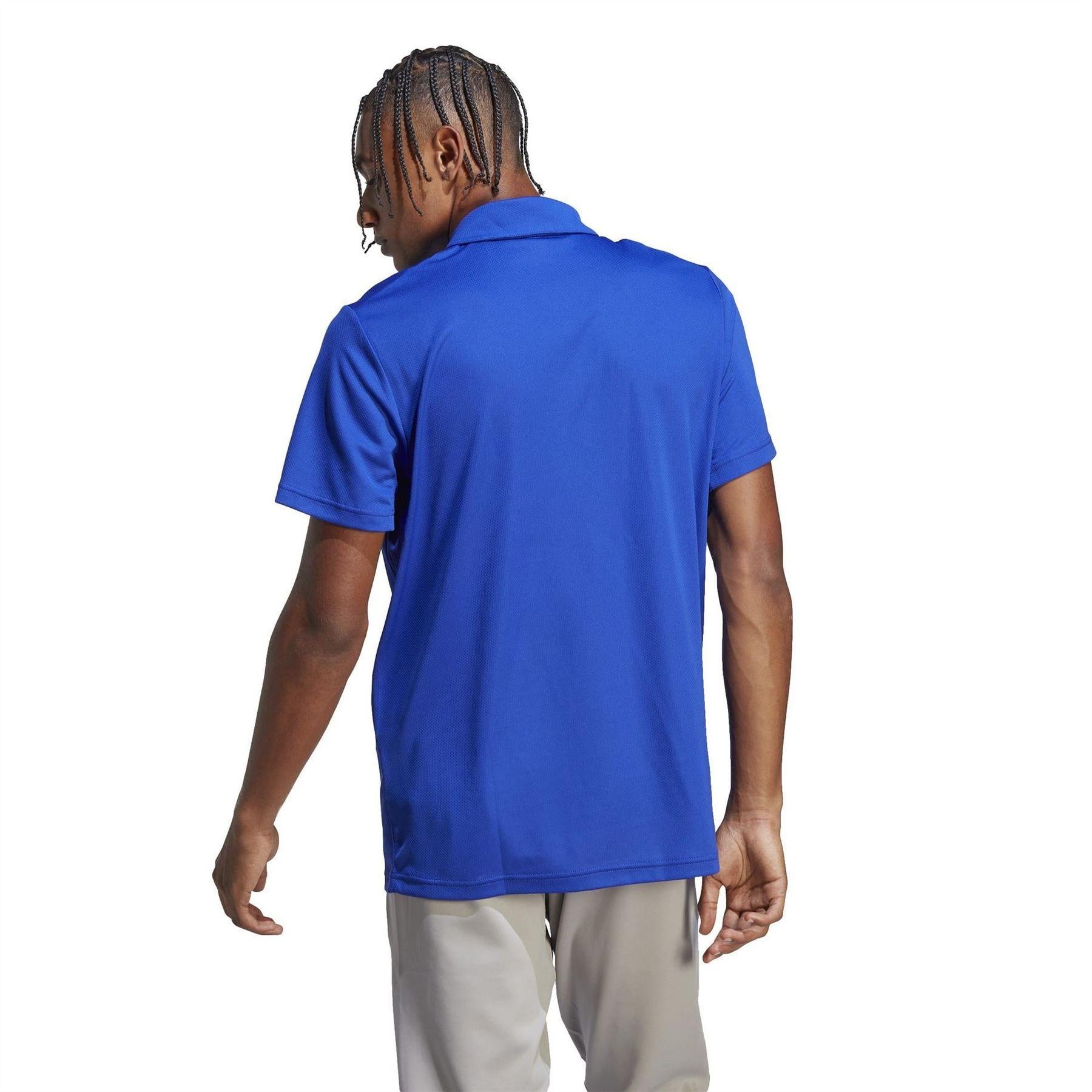 Blue - Back - Adidas Mens Fab Polo Shirt