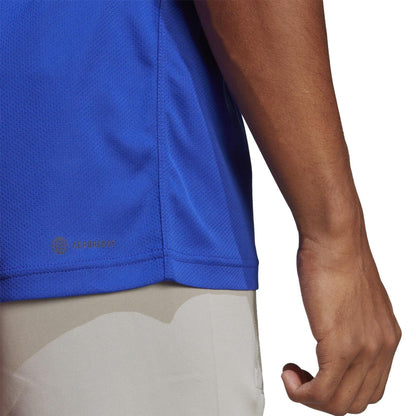 Blue - Side - Adidas Mens Fab Polo Shirt