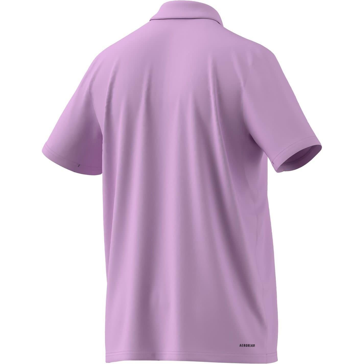 Lilac - Back - Adidas Mens Fab Polo Shirt