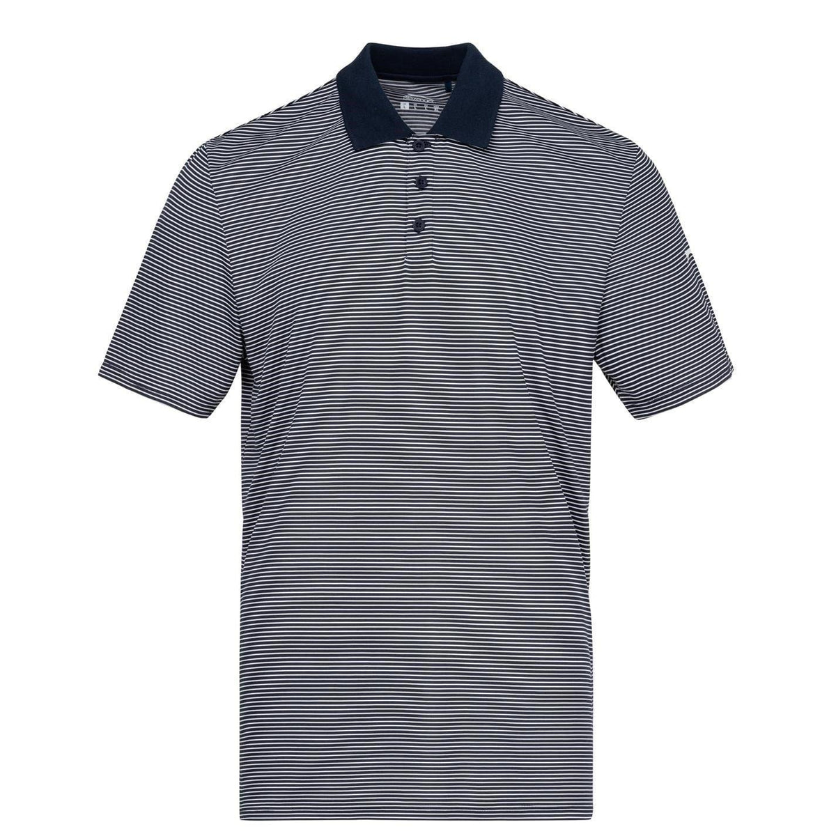 Navy - Front - Slazenger Mens Micro-Stripe Golf Polo Shirt