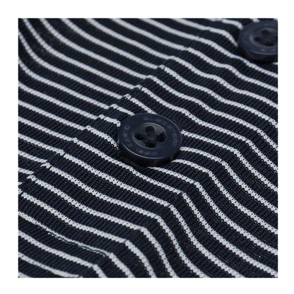 Navy - Pack Shot - Slazenger Mens Micro-Stripe Golf Polo Shirt